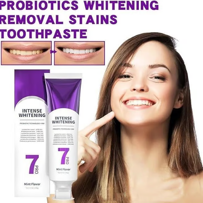 New 7-Pro Intensive Toothpaste | Upgraded Purple Formula with 7 Probiotics | Deep Enamel Repair & Long-Lasting Freshness#dealsforyoudays